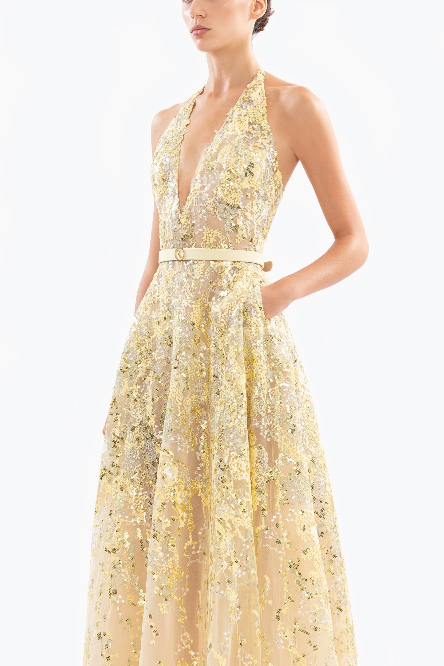 Sleeveless Tulle Gown