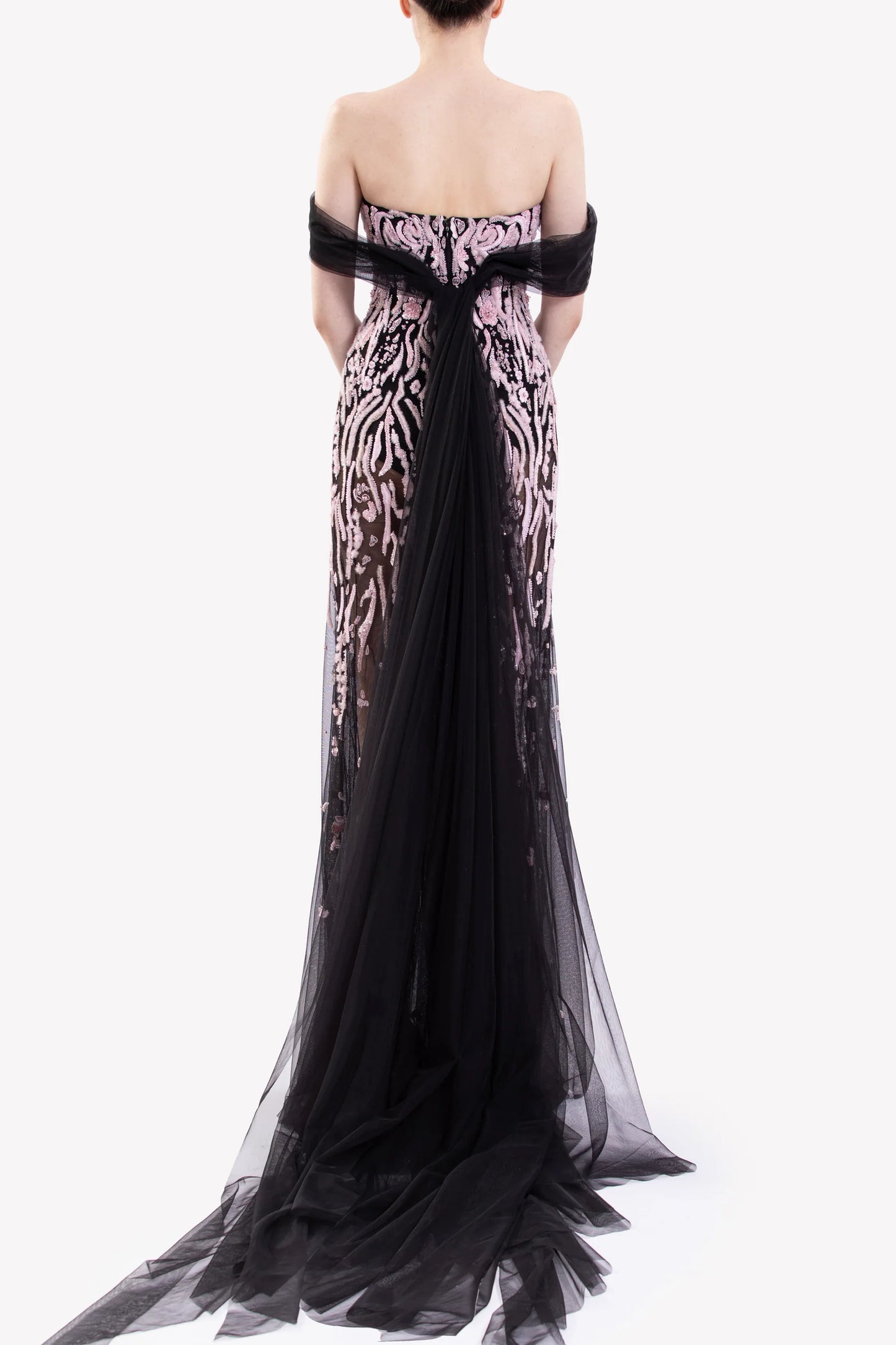 Embroidered Sheer Dress