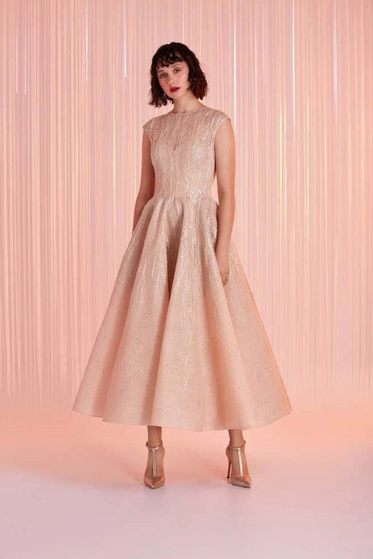 Cap Sleeve Midi Dress