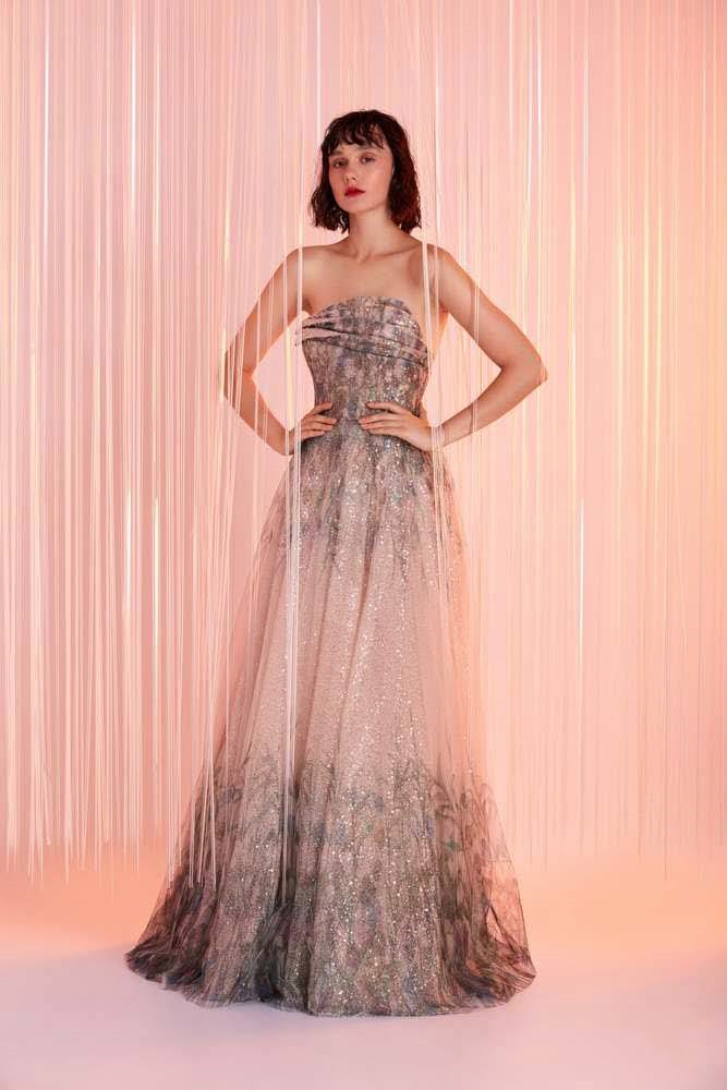 Strapless Evening Gown