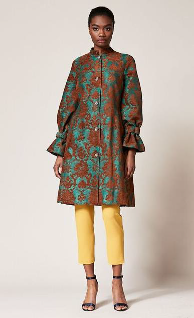 Long Sleeve Jacquard Nadya Coat