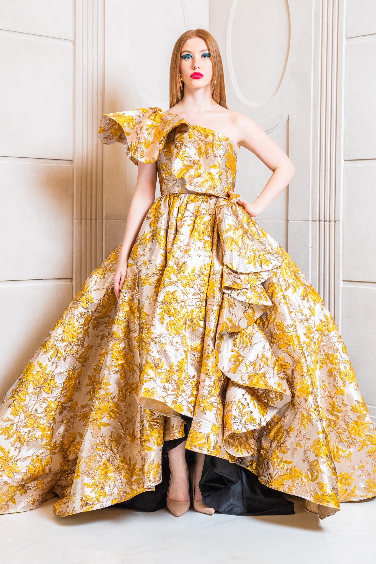 Silk Brocade Gown