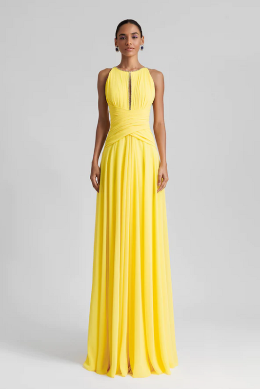 Beaded Neckline Dress