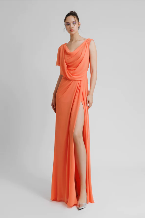 Asymmetrical Sleeve Dress