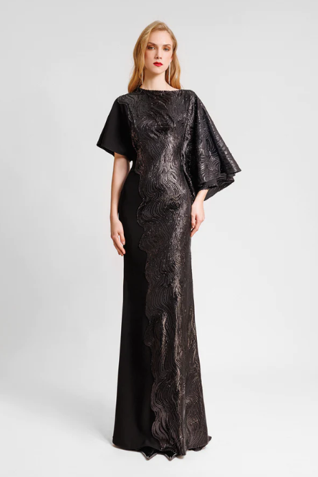 Asymmetric Neckline Dress