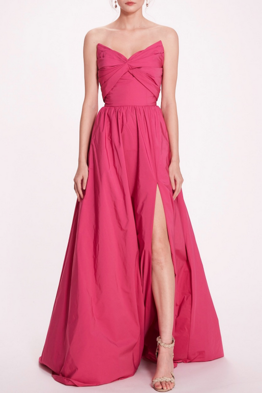 Bow-Shaped Bodice Gown