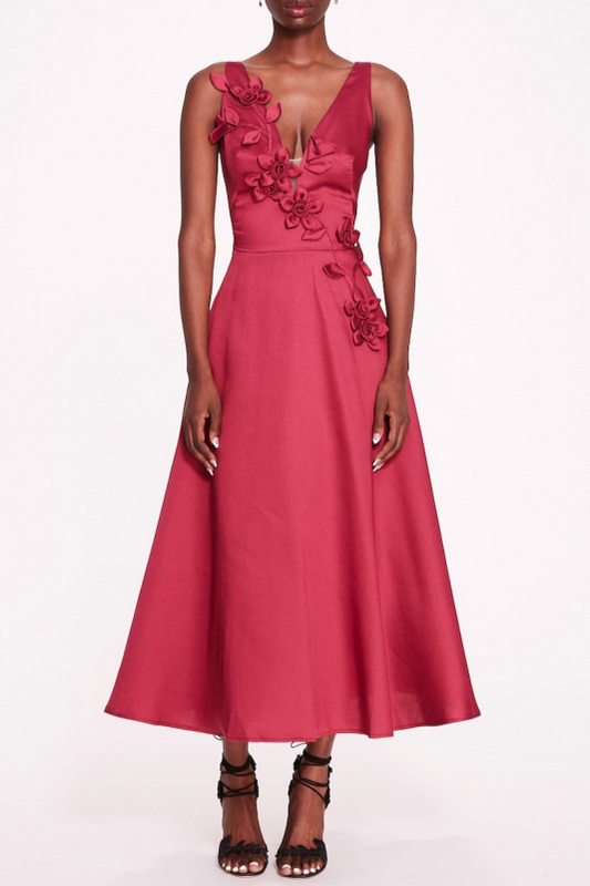 Sleeveless Floral MIdi Dress