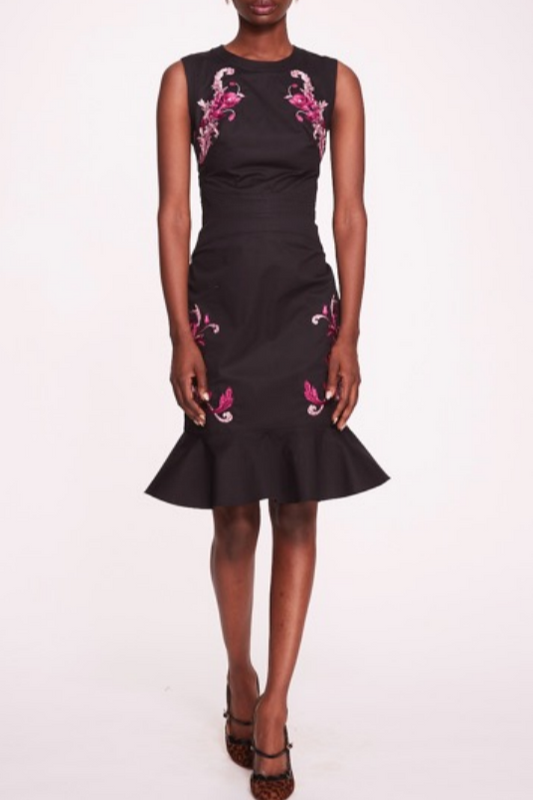 Sleeveless Flounced Dress