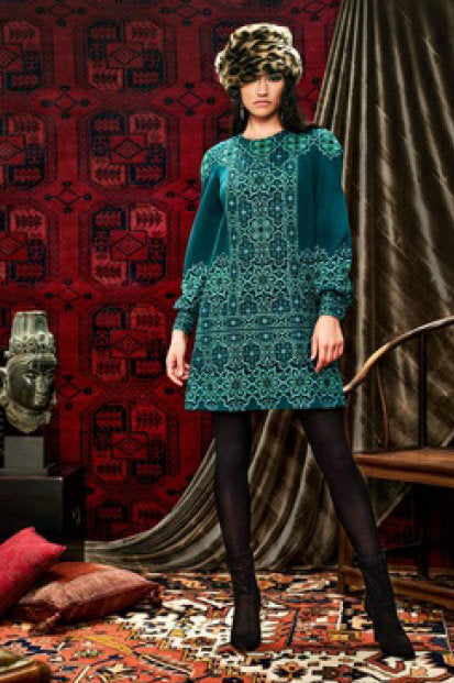 Long Sleeve A-Line Mini Cocktail Dress