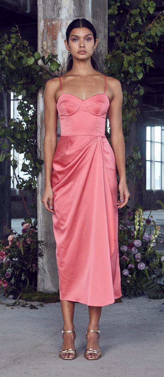 Wallis Satin Crepe Bustier Dress