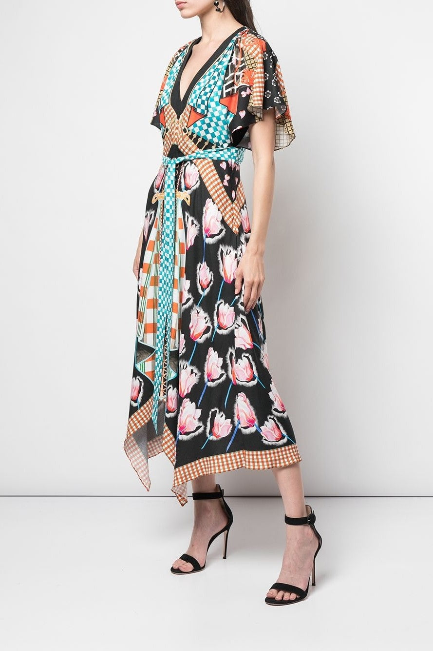 Short Sleeve Arabesque Dress