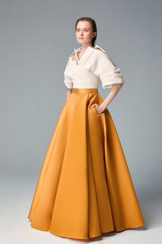 Short Sleeve Ball Gown