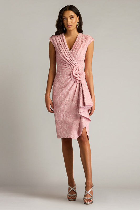 Textured Jacquard Sleeveless Dress