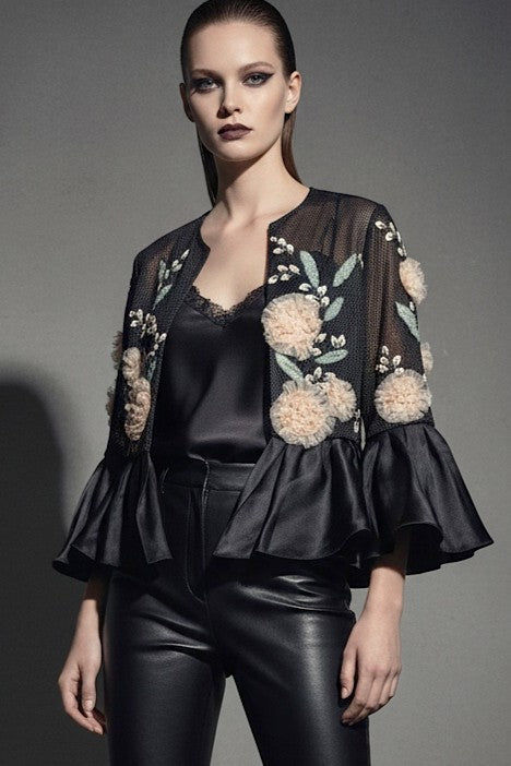 Floral Applique Bolero