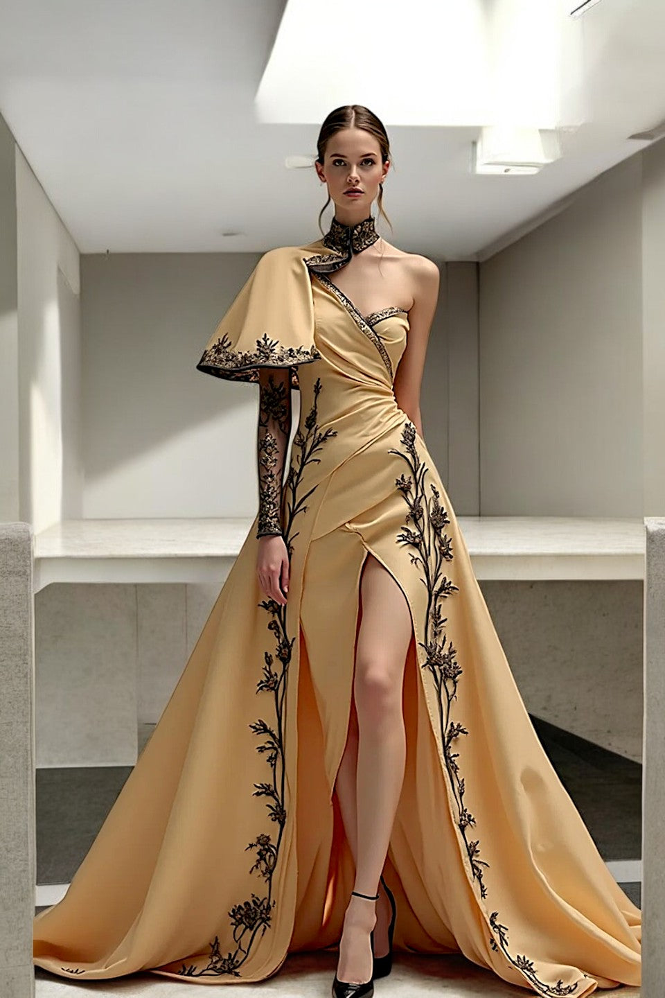 Manjira  Draped Gown