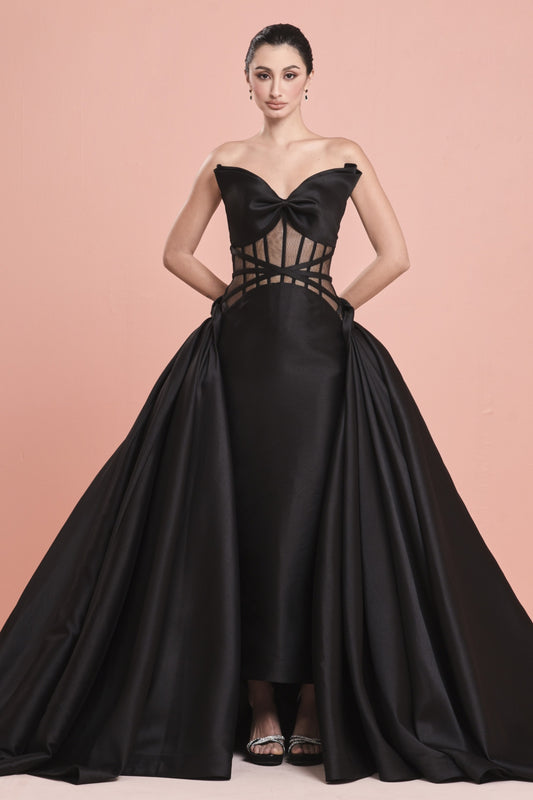 Silk Gazar Ball Gown