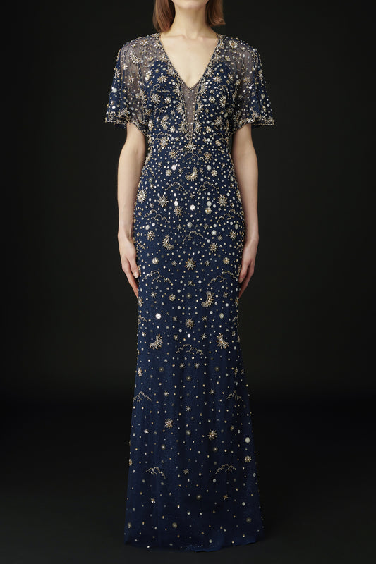 Luna Short Sleeved Gown