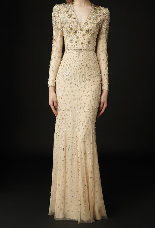 Celeste Long Sleeved Gown