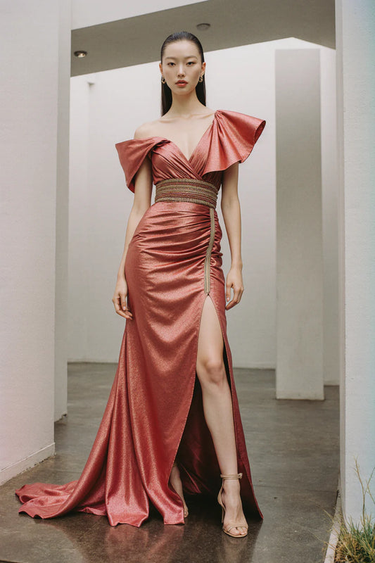Asymmetric Top Gown