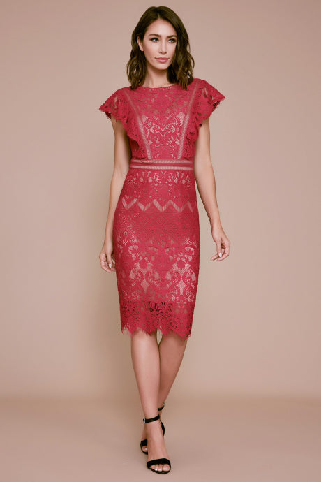 Cap Sleeve Lace Dress