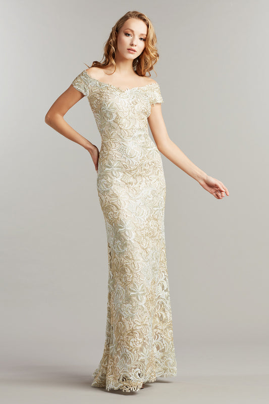 Blanchett Metallic Gown