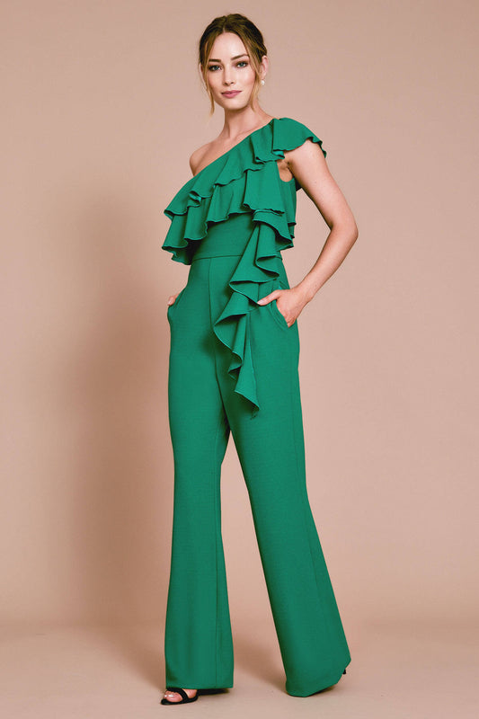 Hopper Textured Crepe  Jumpsuit