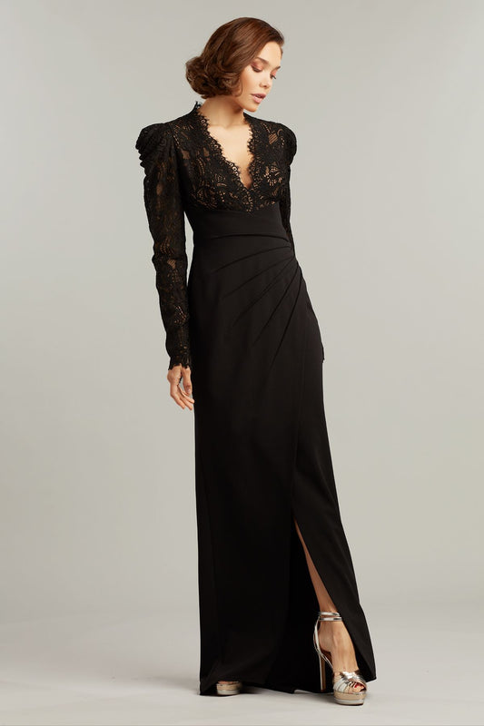 Marshal Crepe & lace Gown