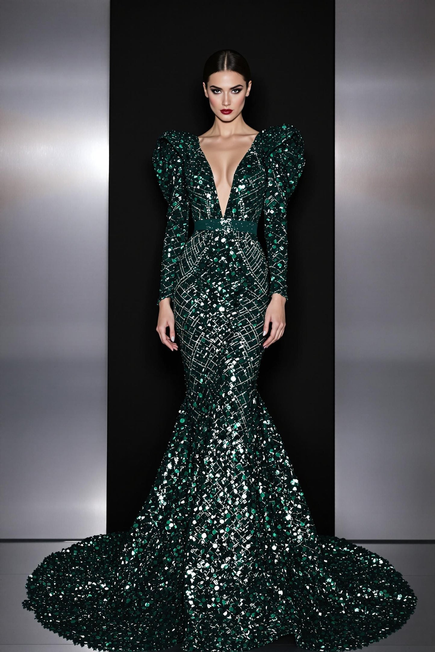 Elevan Sequin Gown