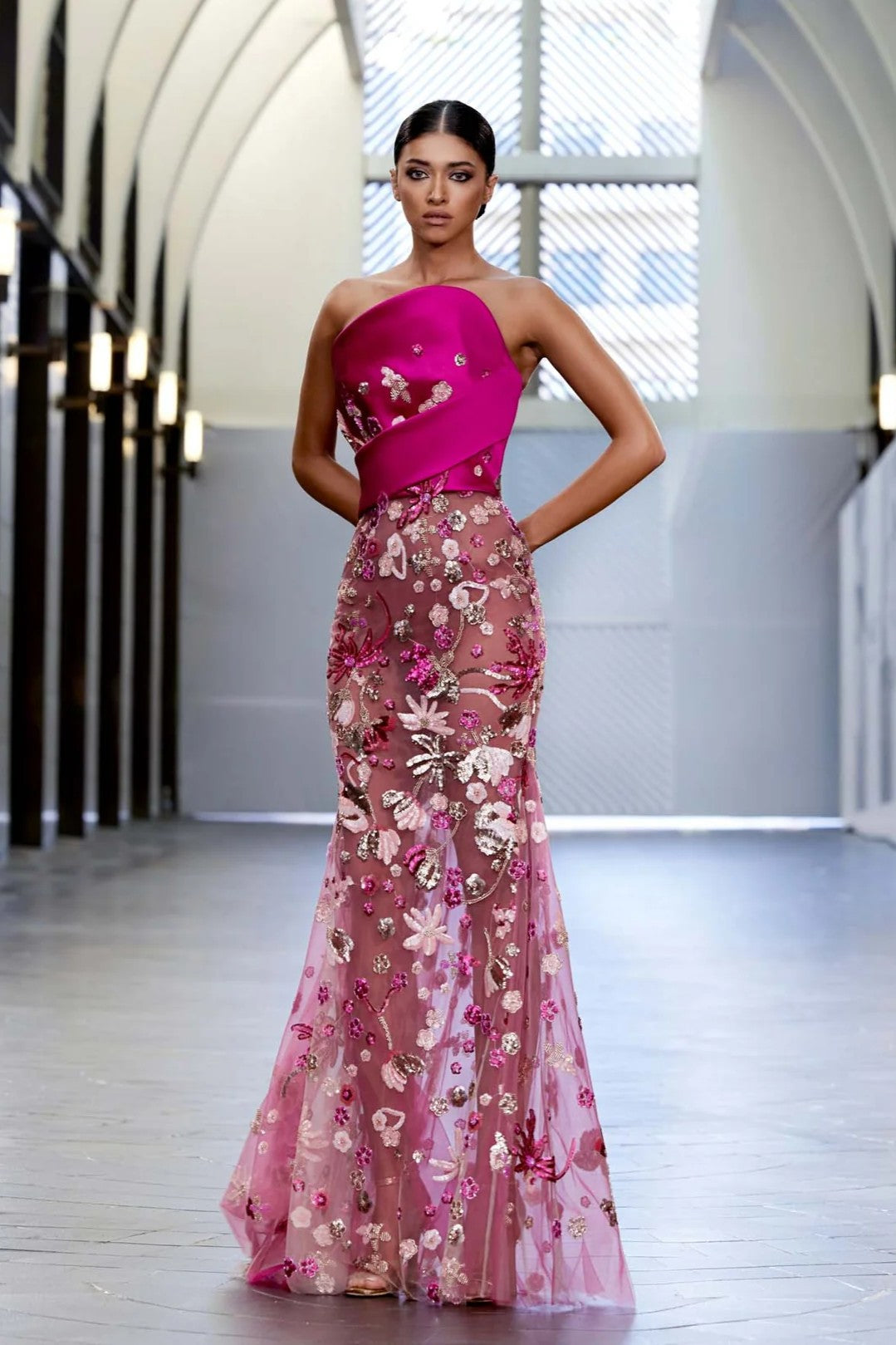 One Shoulder Multi Gown