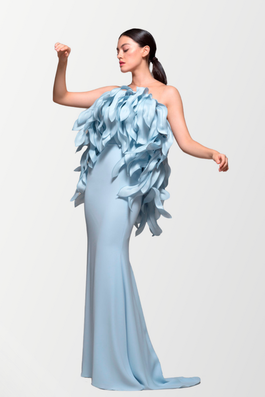 llusion Evening Gown