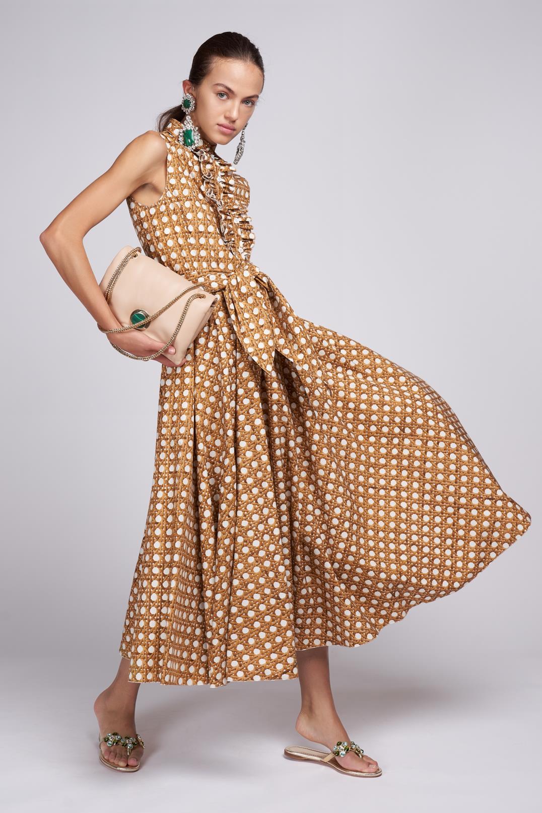 Poepline Treillage Dress