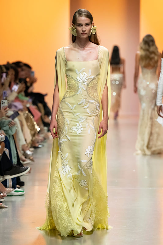 Georgette Beaded Gown