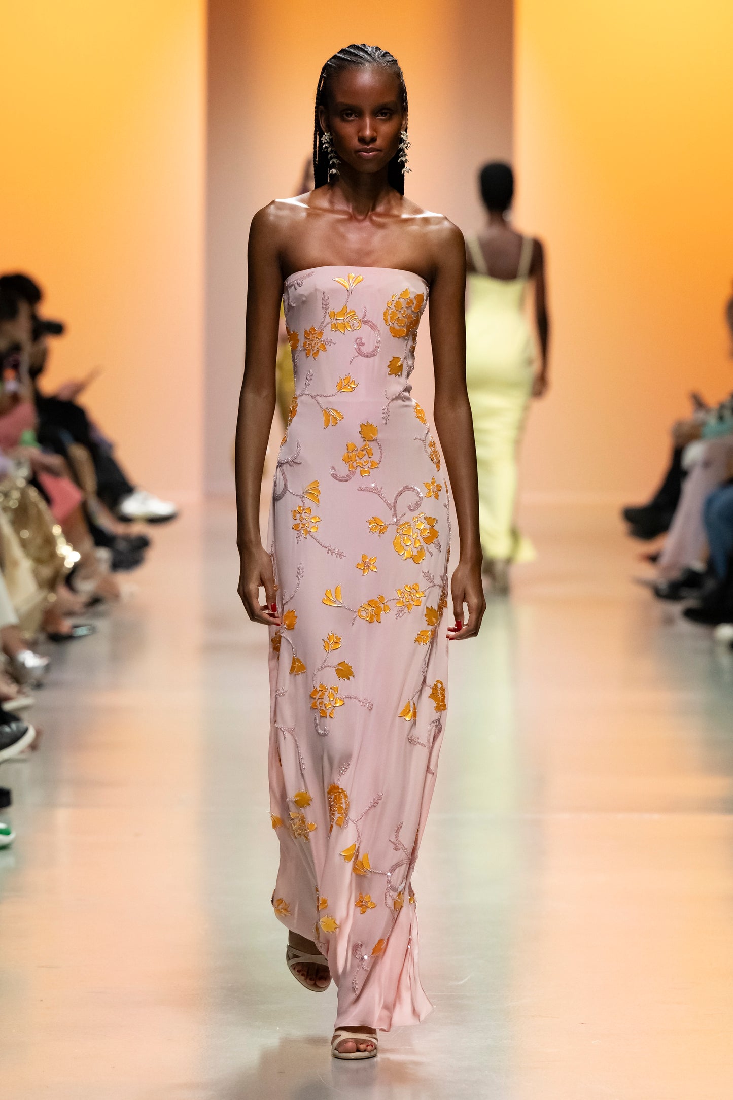 Georgette Strapless Dress