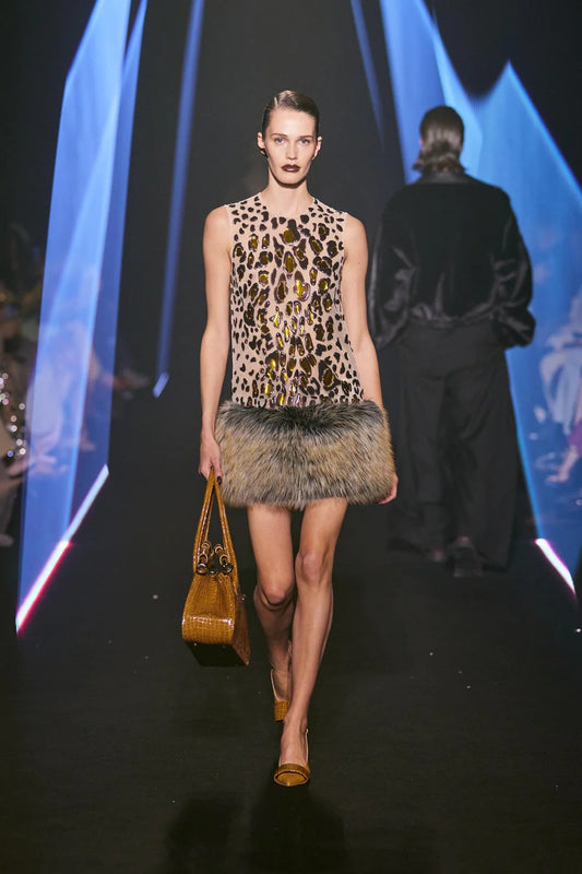 Leopard Tulle Short Dress