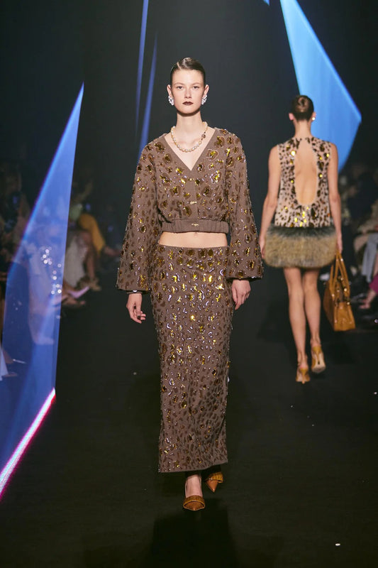 Wool Cardigan & Skirt