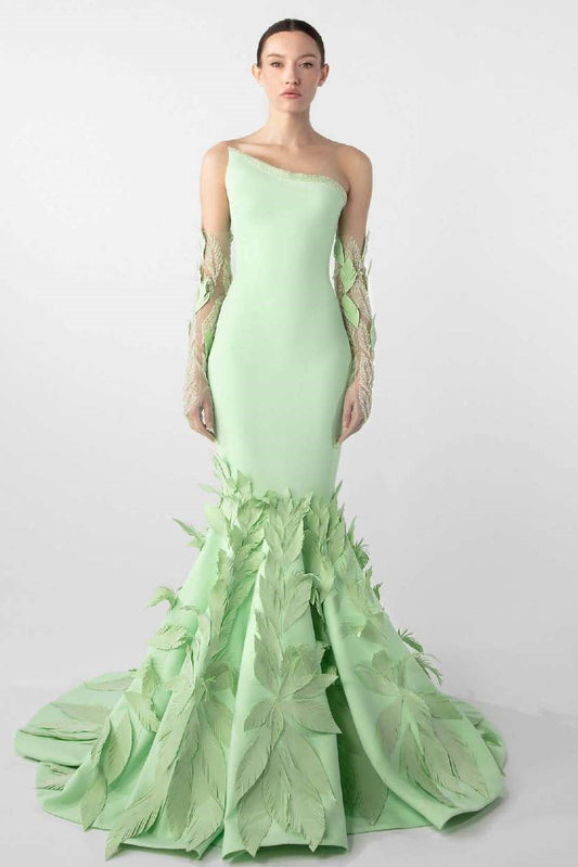 Laser-Cut Mermaid Gown