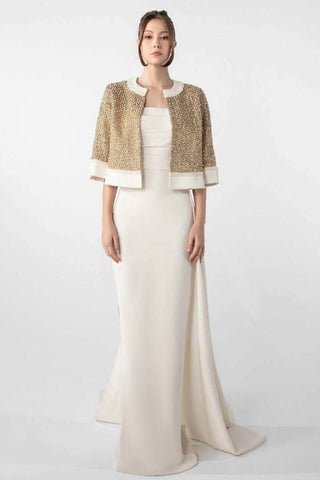 Gown with Embroidered Bolero