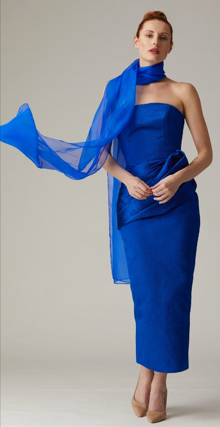 Strapless Tea Length Dress