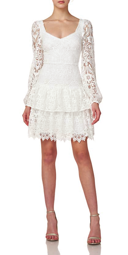 Lace Long Sleeve  Dress