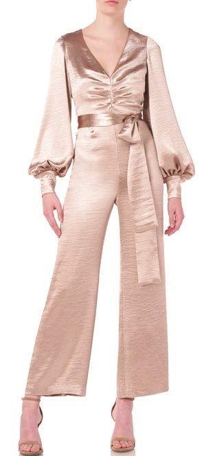 Long Sleeve V-Neck Jumpsuit