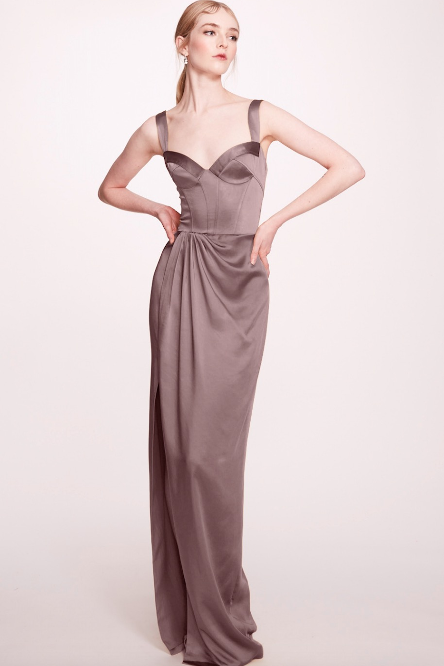 Sleeveless Satin Dress