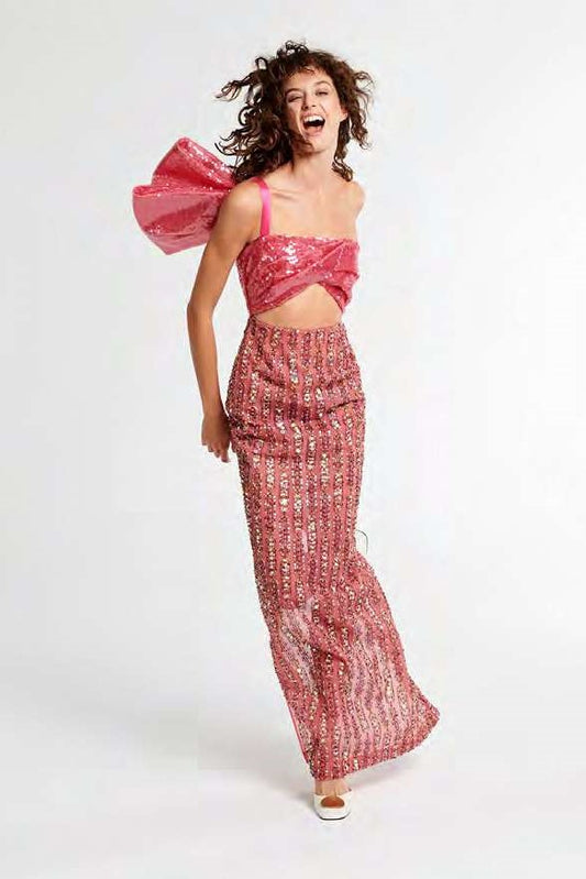 Beaded Embroidered Gown