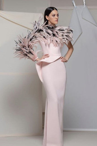Anagni Feathered Gown