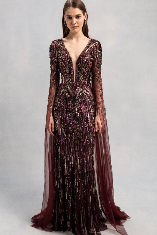 Planelto Beaded Gown