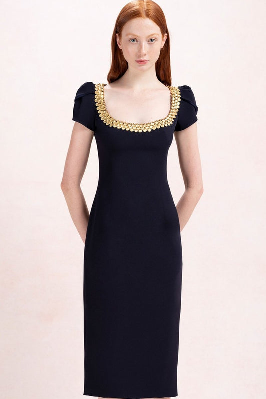 Gem Beaded Midi Dress