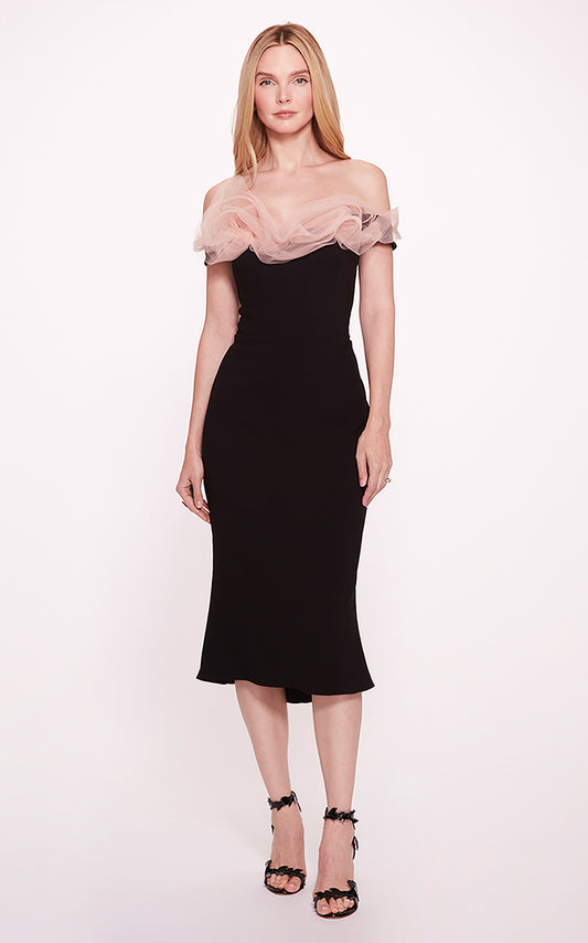 Off-Shoulder Ruffle Dress