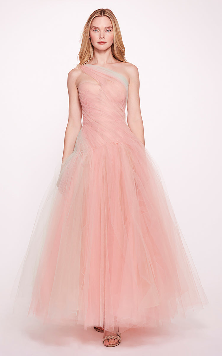 Sleeveless Tulle Gown
