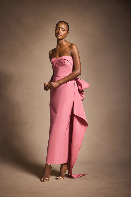 Strapless Column Gown