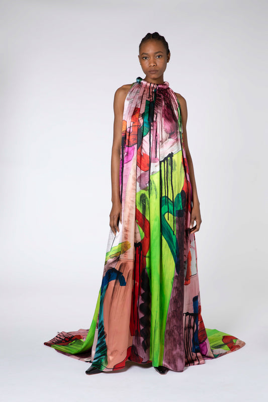 Multi-Print Gown