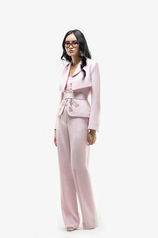 Embroidered Top Suit